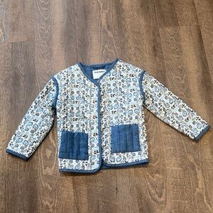 Old Navy Kids Jacket with Blue Floral Design
